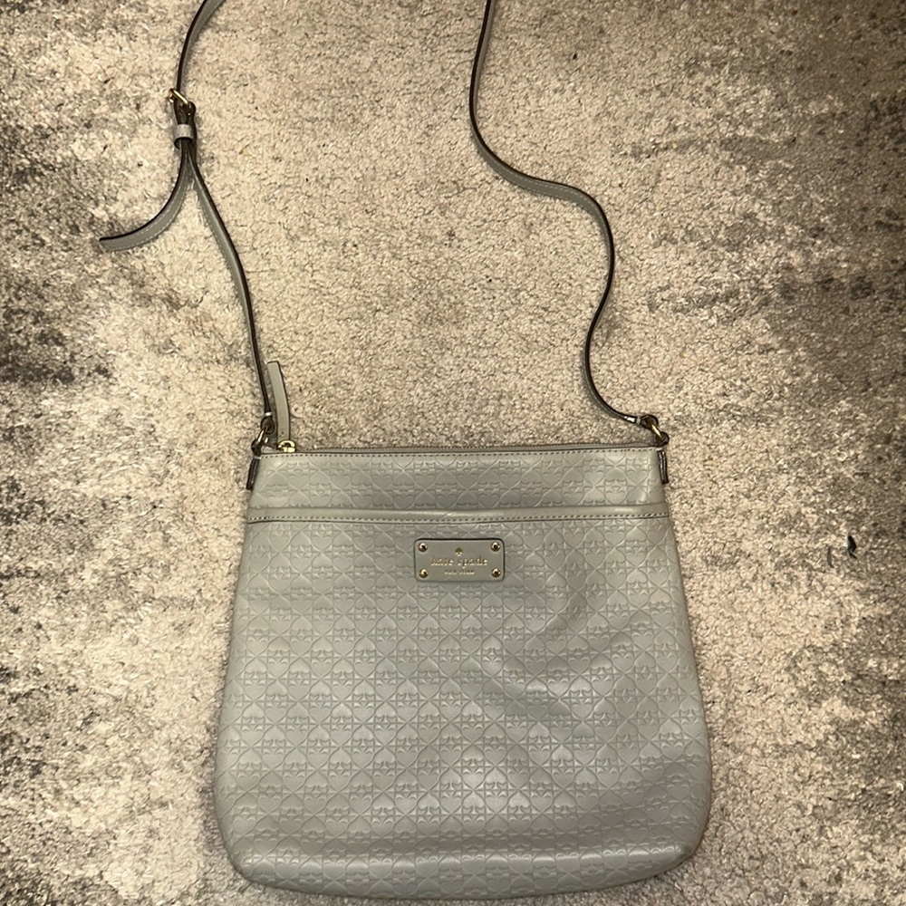 Kate spade crossbody like new gray